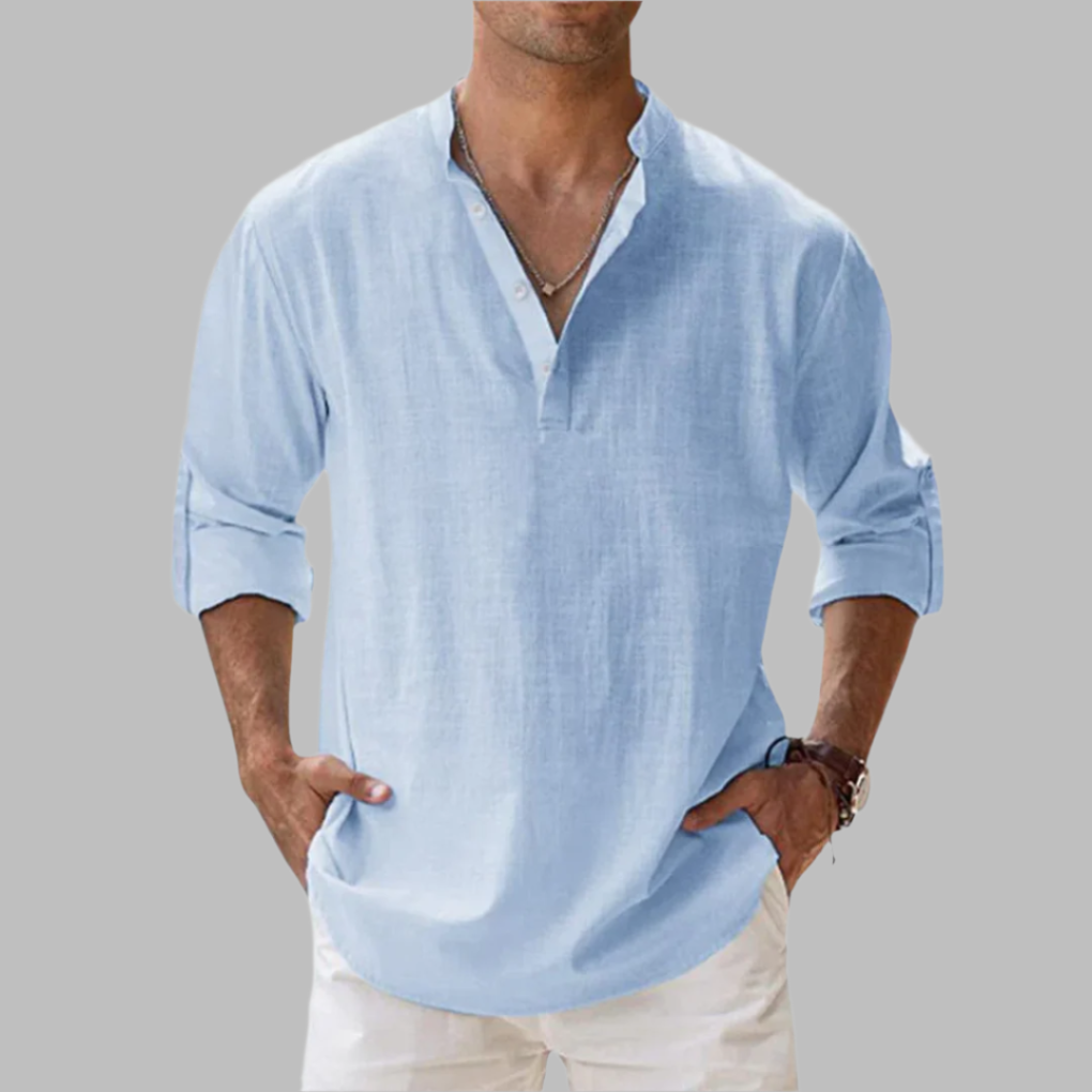 Men’s Relaxed Linen Lightweight Summer Shirt
