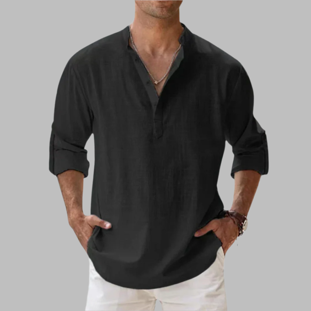 Men’s Relaxed Linen Lightweight Summer Shirt