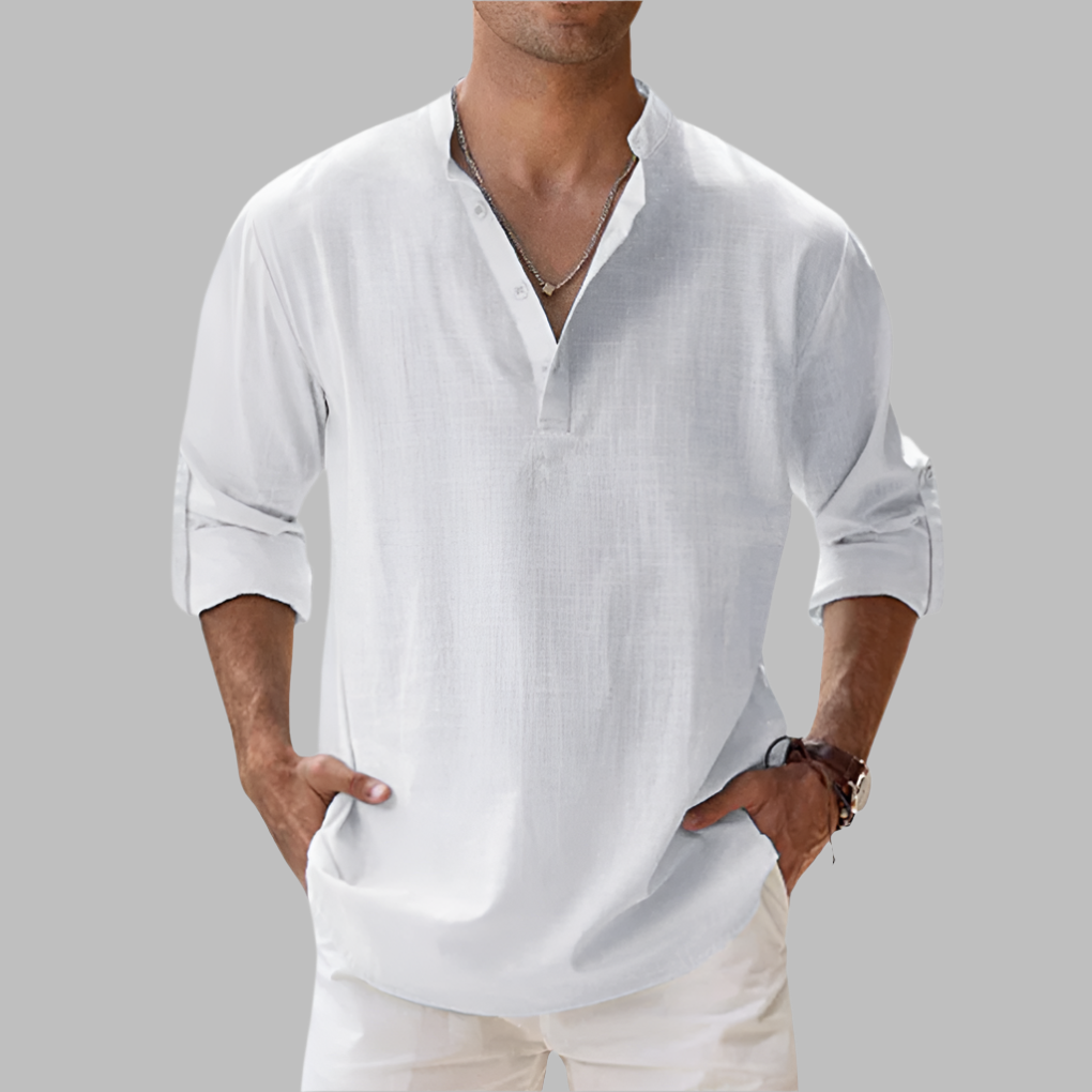 Men’s Relaxed Linen Lightweight Summer Shirt