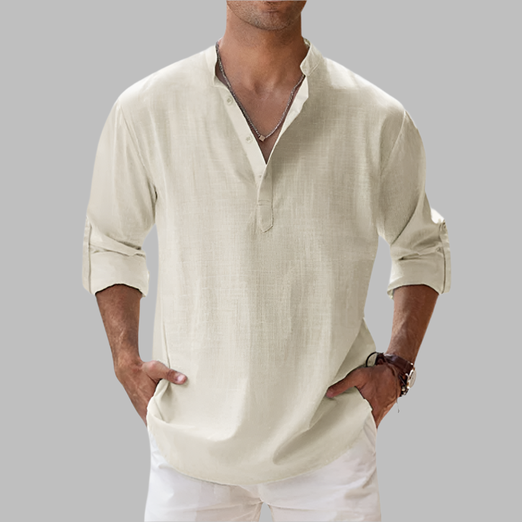 Men’s Relaxed Linen Lightweight Summer Shirt