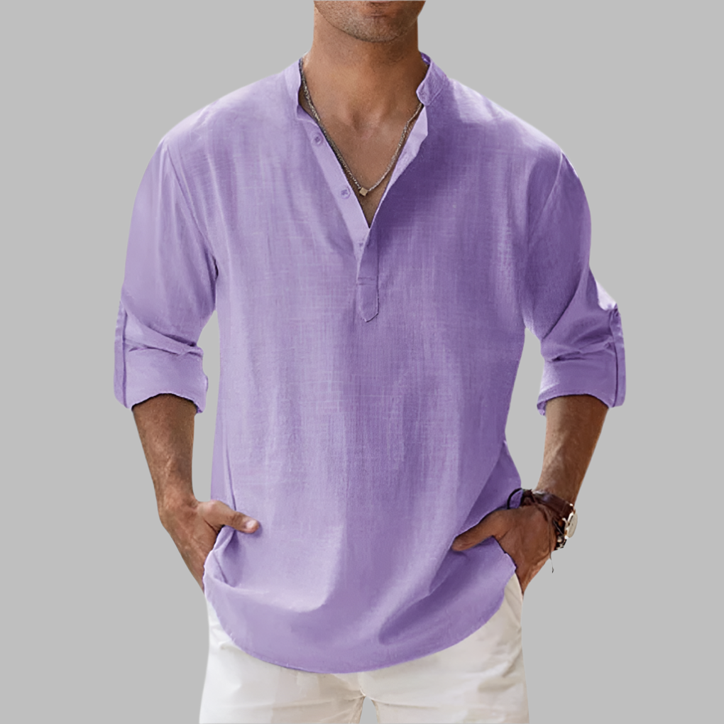Men’s Relaxed Linen Lightweight Summer Shirt