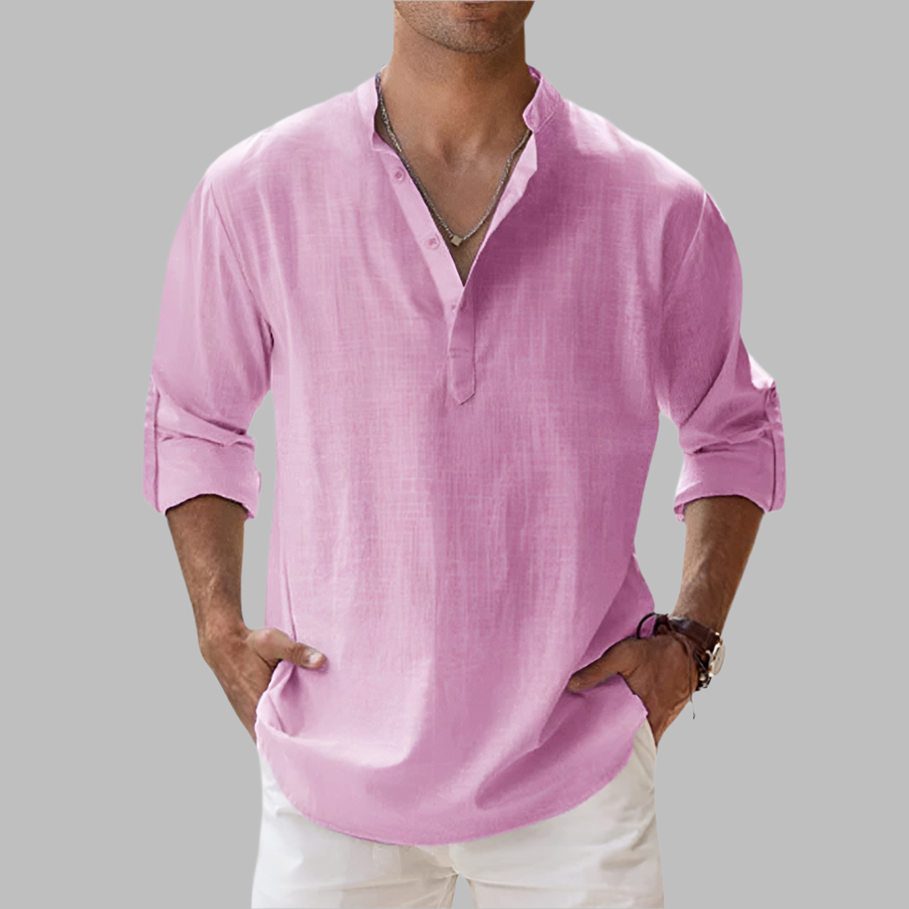Men’s Relaxed Linen Lightweight Summer Shirt
