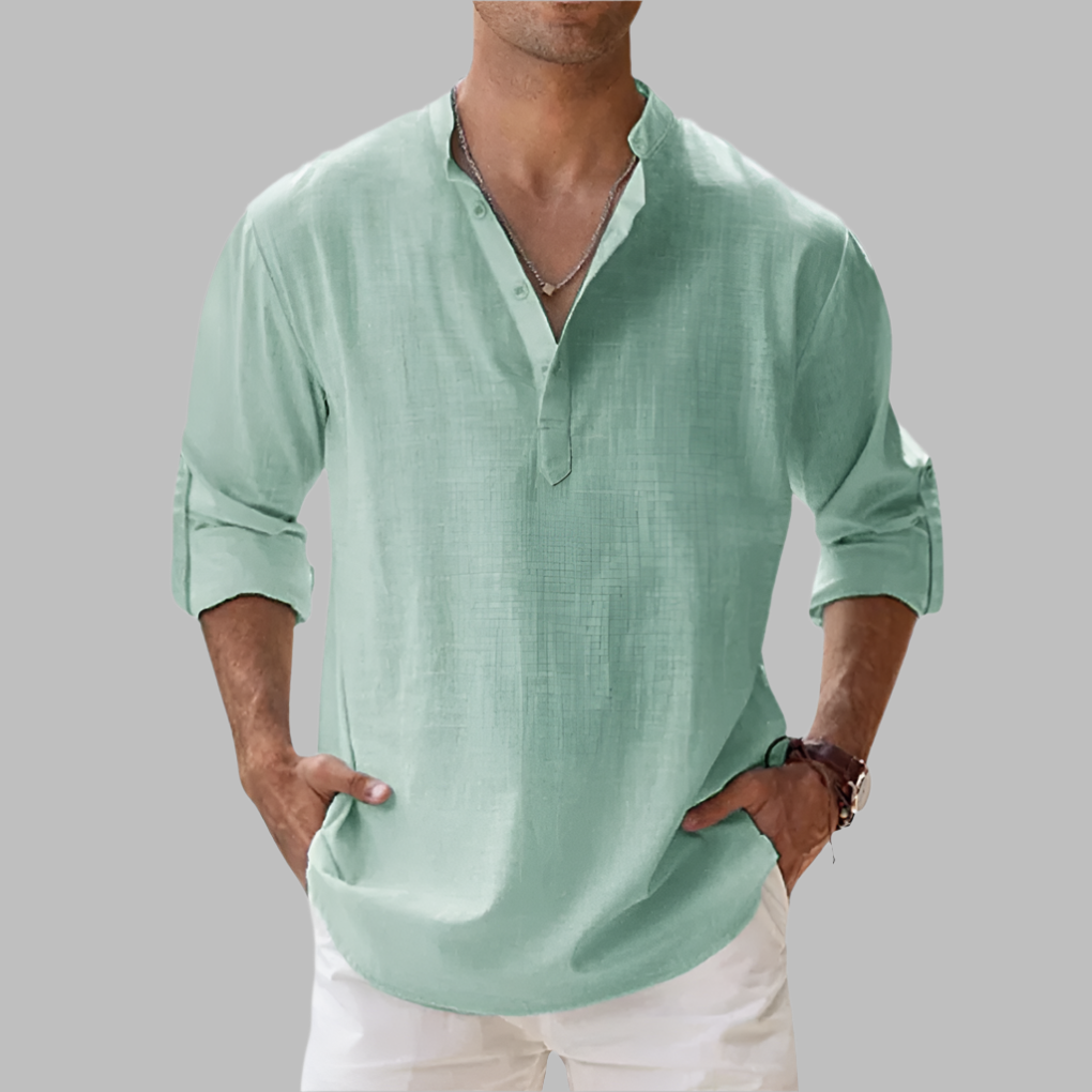 Men’s Relaxed Linen Lightweight Summer Shirt