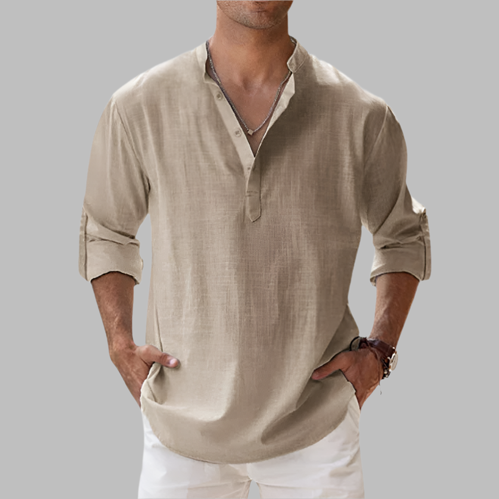 Men’s Relaxed Linen Lightweight Summer Shirt