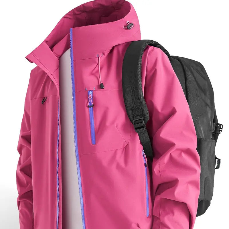 Men’s Hooded Outdoor Jacket Functional Zip Up Travel Jacket
