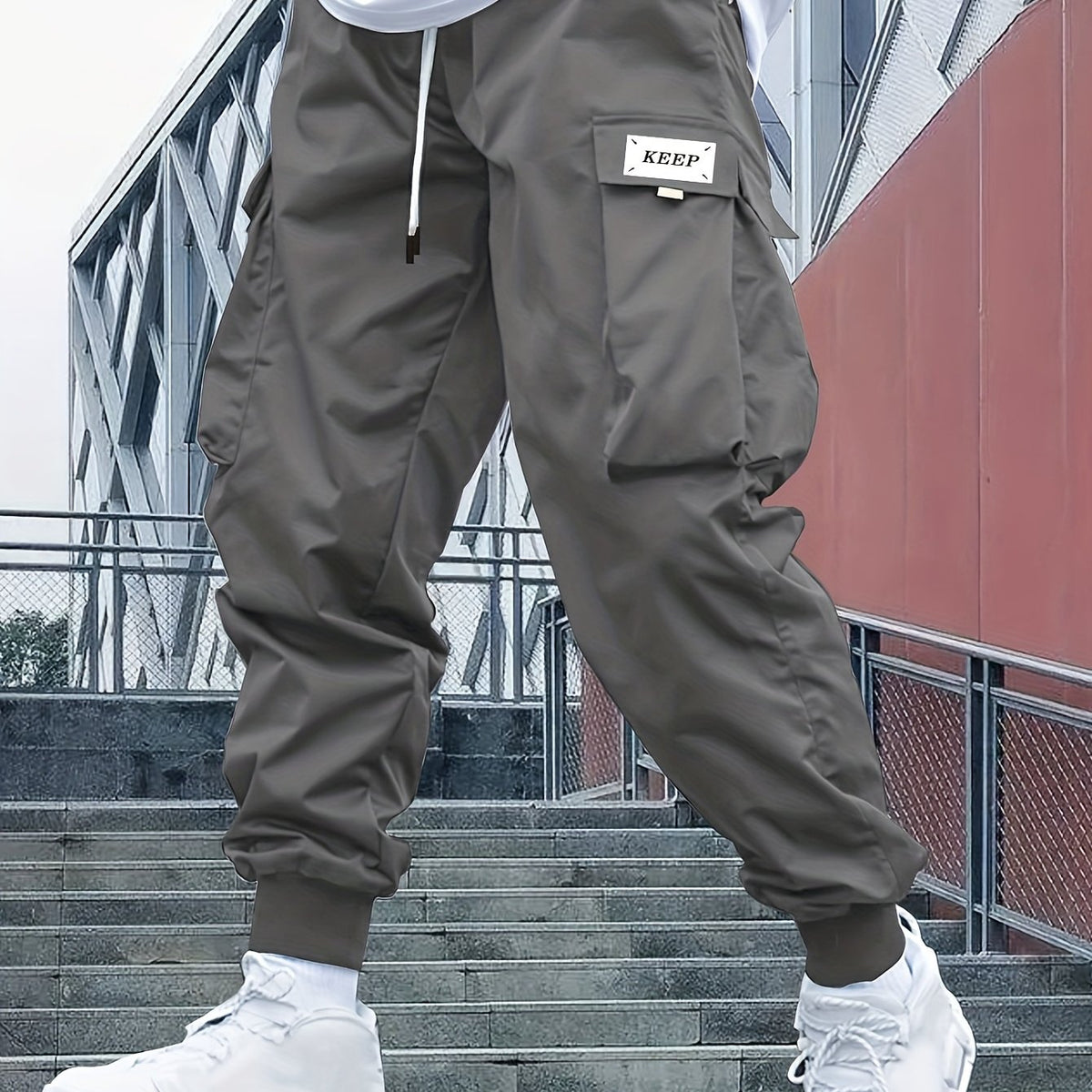 Men’s Cargo Jogger Pants Casual Streetwear Trousers Everyday Wear