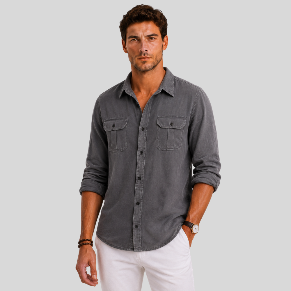 Men’s Casual Button Up Shirt Long Sleeve Everyday Wear