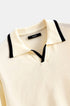 Old Money Contrast Slim Fitted Elegant Summer Sleeveless Polo T-Shirt - Solorfit