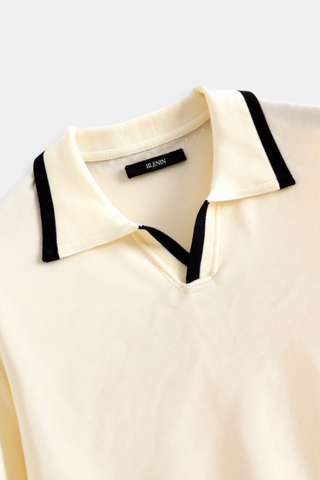 Old Money Contrast Slim Fitted Elegant Summer Sleeveless Polo T-Shirt - Solorfit