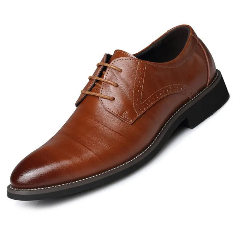 Men's Smart Vegan Leather Oxford Shoes with Classic Lace-Up Closure | Eco-Friendly Materials for All Seasons - Solorfit