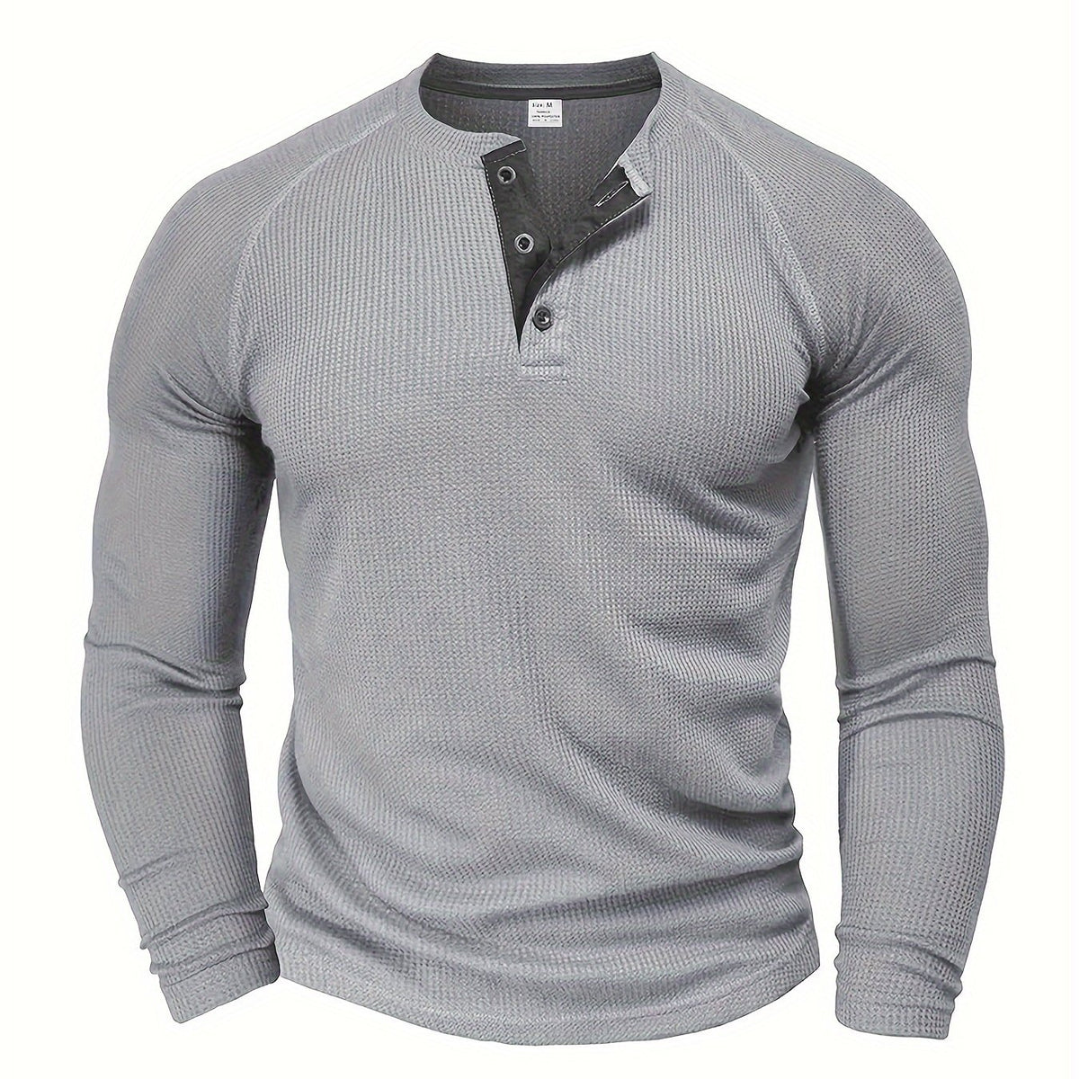 Men’s V Neck Shirt Long Sleeve Casual Everyday Wear Top