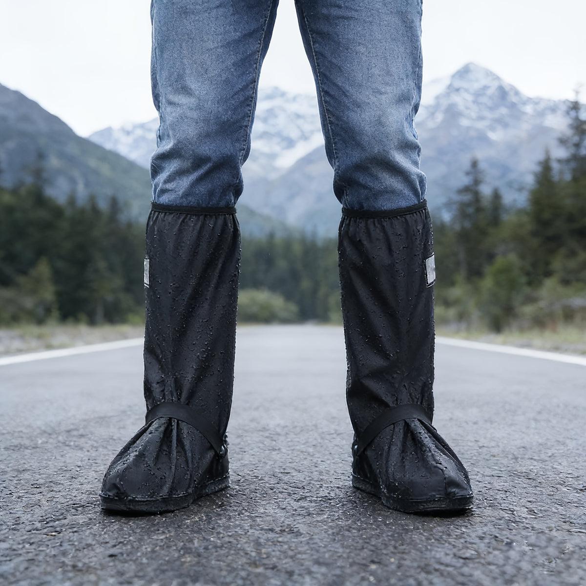 Unisex Waterproof Shoe Covers Outdoor Rain Protection Footwear
