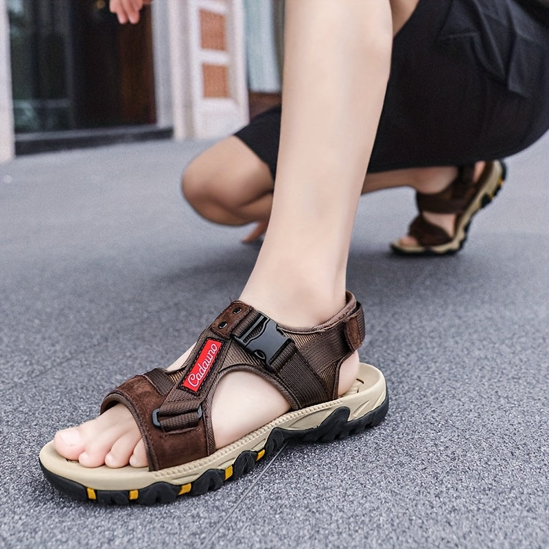 Men’s Orthopedic Outdoor Sport Sandals Adjustable Hook and Loop Comfort Shoes