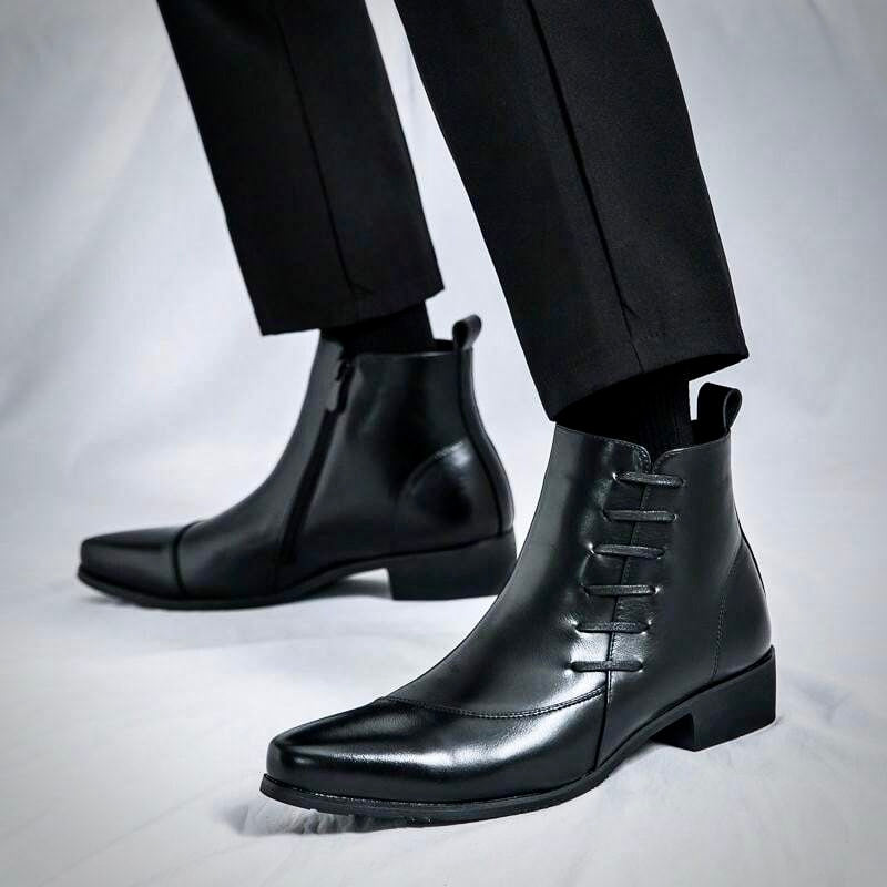 Samuel Thatcher Leather Dress Boots – Classic Men’s Formal Footwear - Solorfit