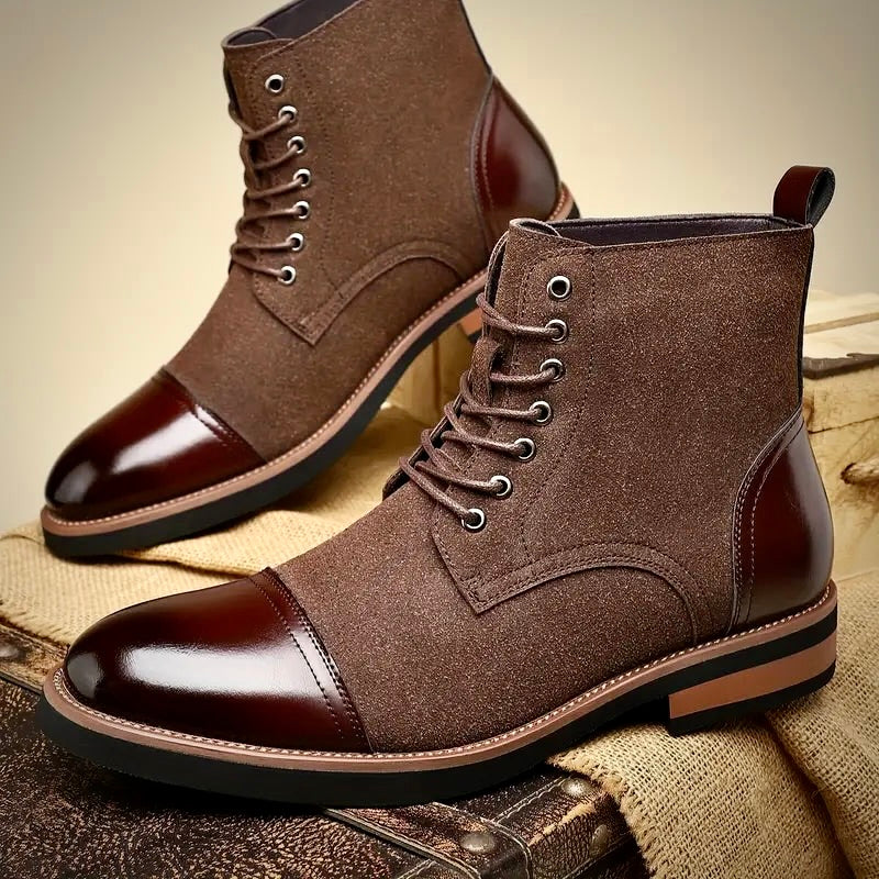 Oliver Ashford Oxford Leather Boots – Classic Men’s Dress Boots - Solorfit