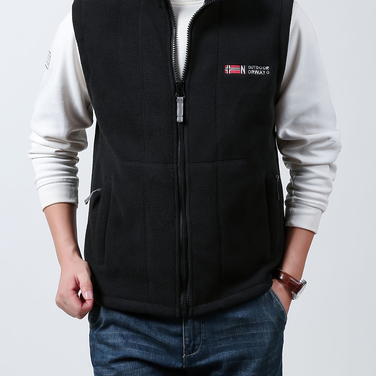 Men’s Norway Fleece Bodywarmer Vest – Lightweight Insulated Gilet