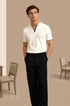 Old Money Contrast Slim Fitted Elegant Summer Sleeveless Polo T-Shirt - Solorfit