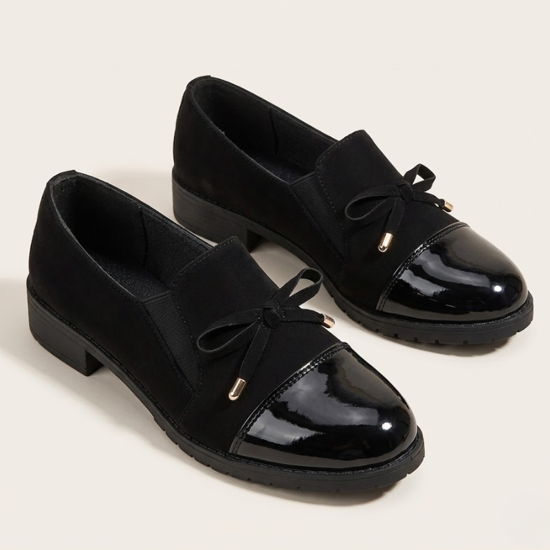 Women’s Moccasins with Low Heel – Elegant Bow Detail
