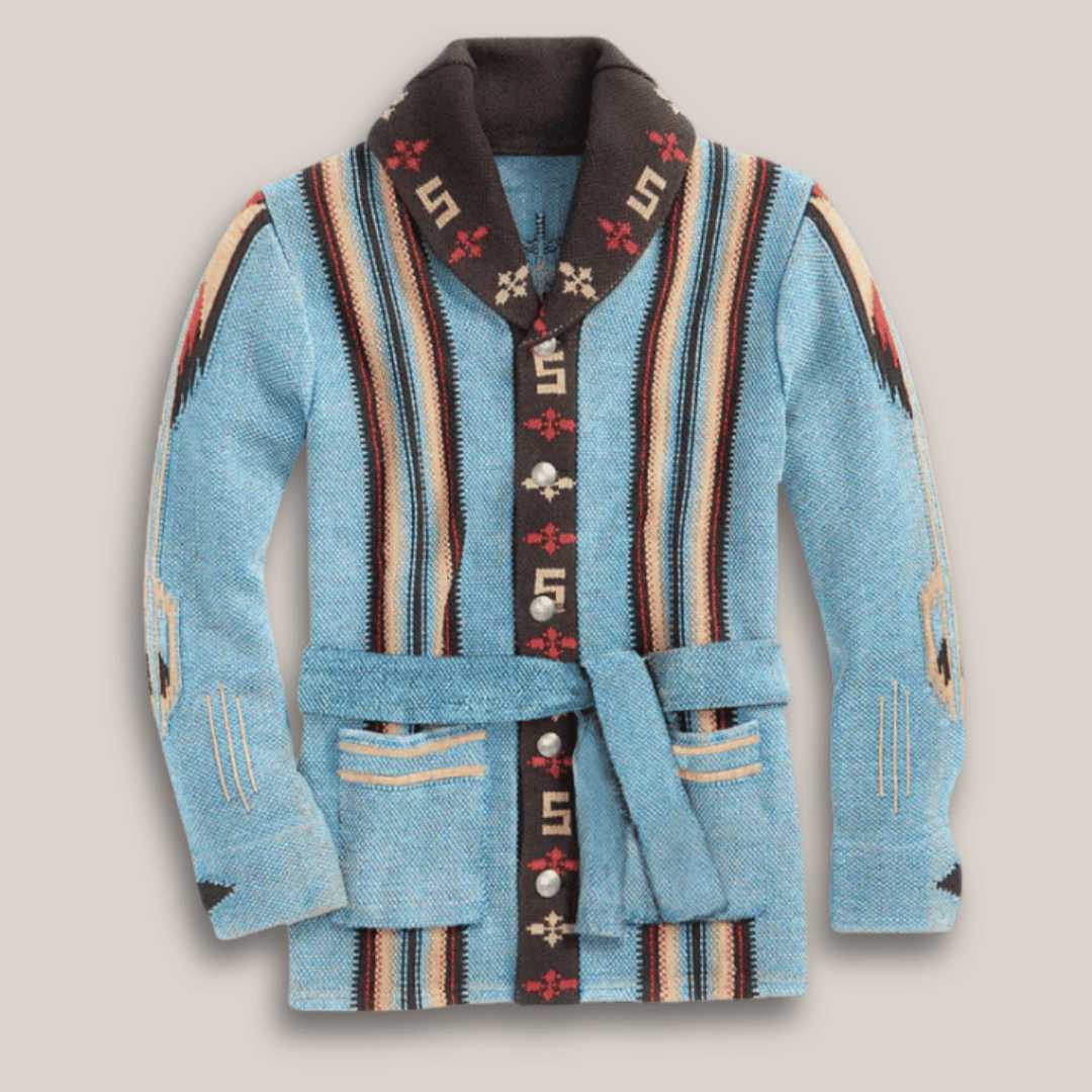 Rustler Men’s Heritage Wool Cardigan – Classic Button-Up Knit