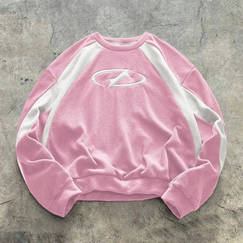Men’s Casual Sweatshirt Crew Neck Long Sleeve Streetwear Pullover