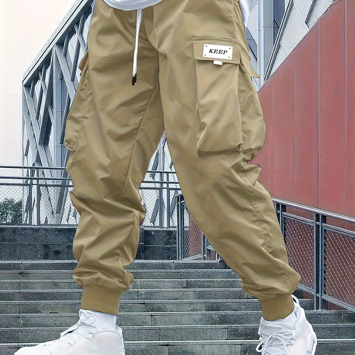 Men’s Cargo Jogger Pants Casual Streetwear Trousers Everyday Wear