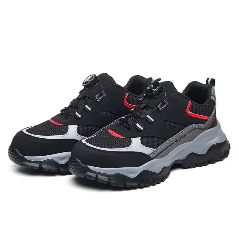 Men’s Steel Toe Safety Work Boots Puncture Resistant Protective Shoes