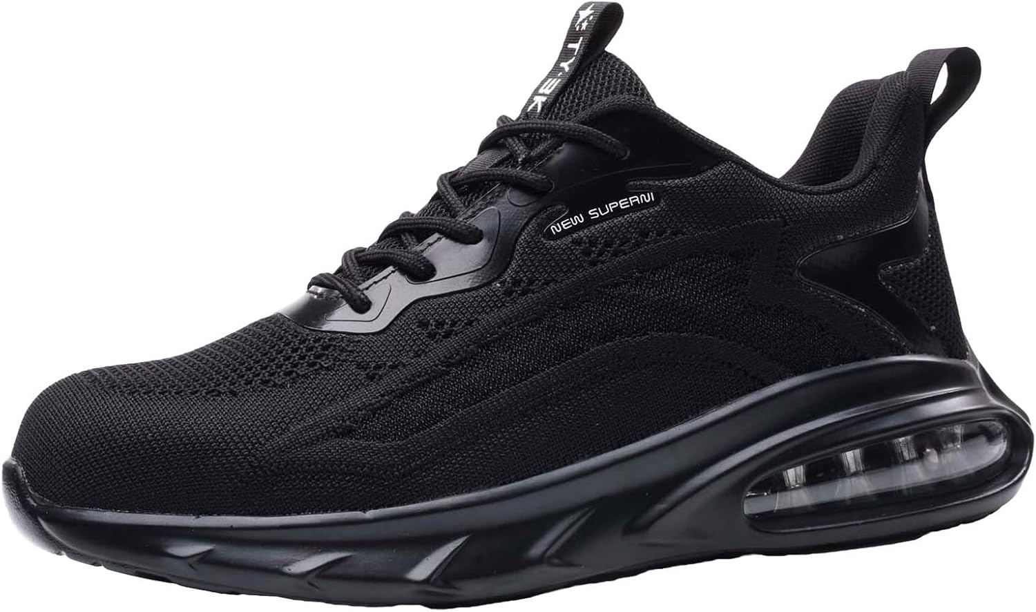 Steel Toe Shoes for Men with Air Cushion Safety Work Shoes Lightweight Breathable Industrial Construction Sneaker
