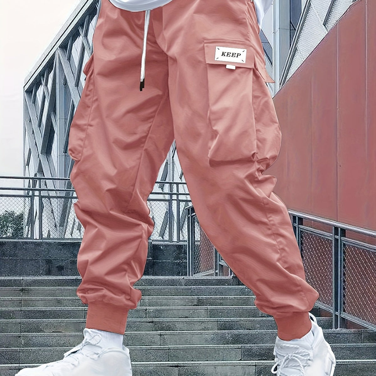 Men’s Cargo Jogger Pants Casual Streetwear Trousers Everyday Wear