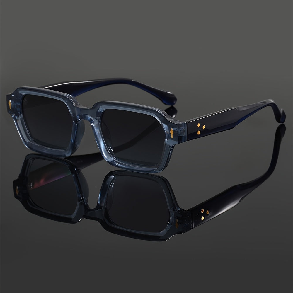 Square Frame Sunglasses with UV Protection for Outdoor Wear