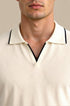 Old Money Contrast Slim Fitted Elegant Summer Sleeveless Polo T-Shirt - Solorfit