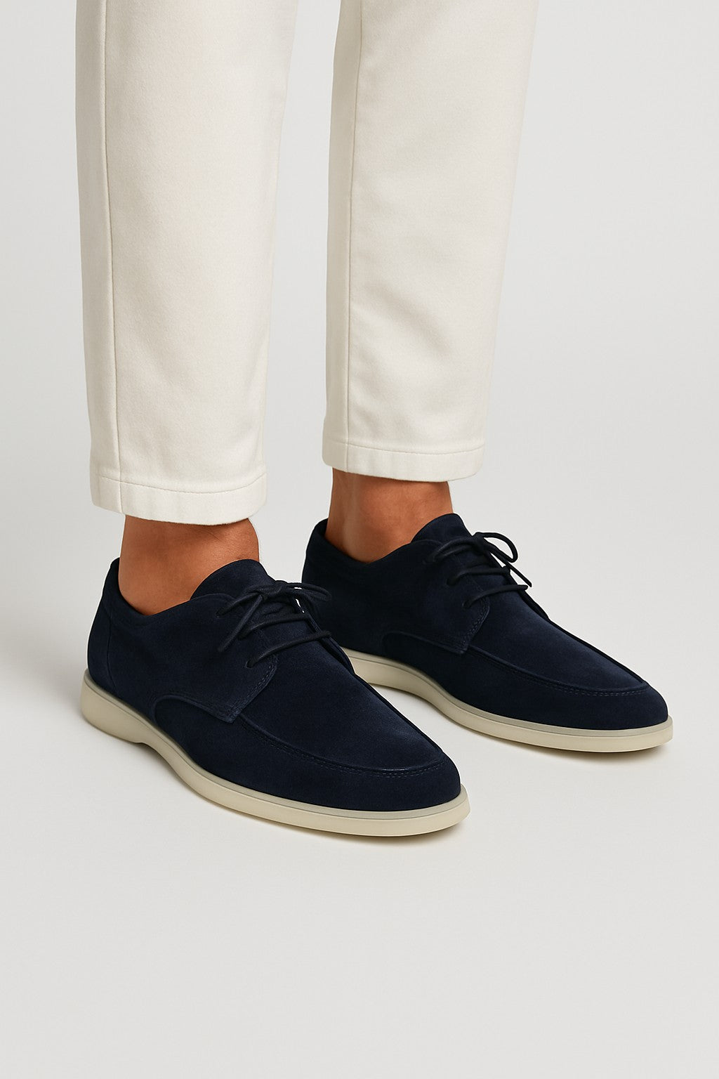 Huco | Men’s Suede Loafers Moccasin Lace Up