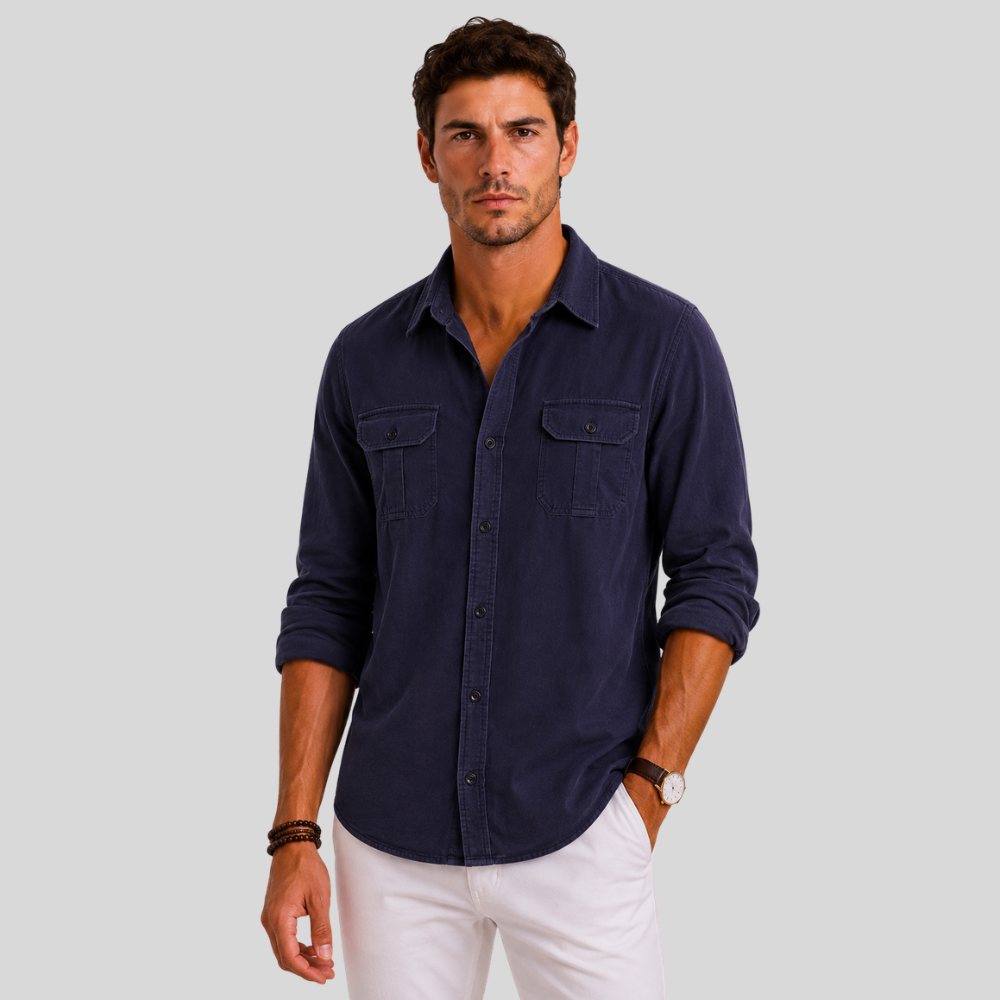 Men’s Casual Button Up Shirt Long Sleeve Everyday Wear