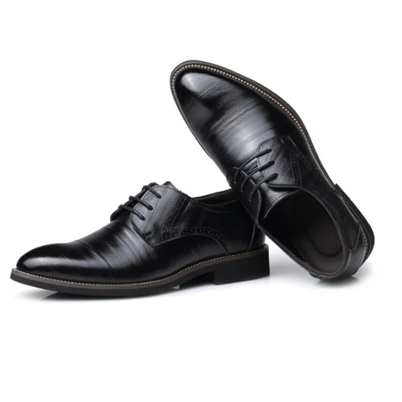 Men's Smart Vegan Leather Oxford Shoes with Classic Lace-Up Closure | Eco-Friendly Materials for All Seasons - Solorfit