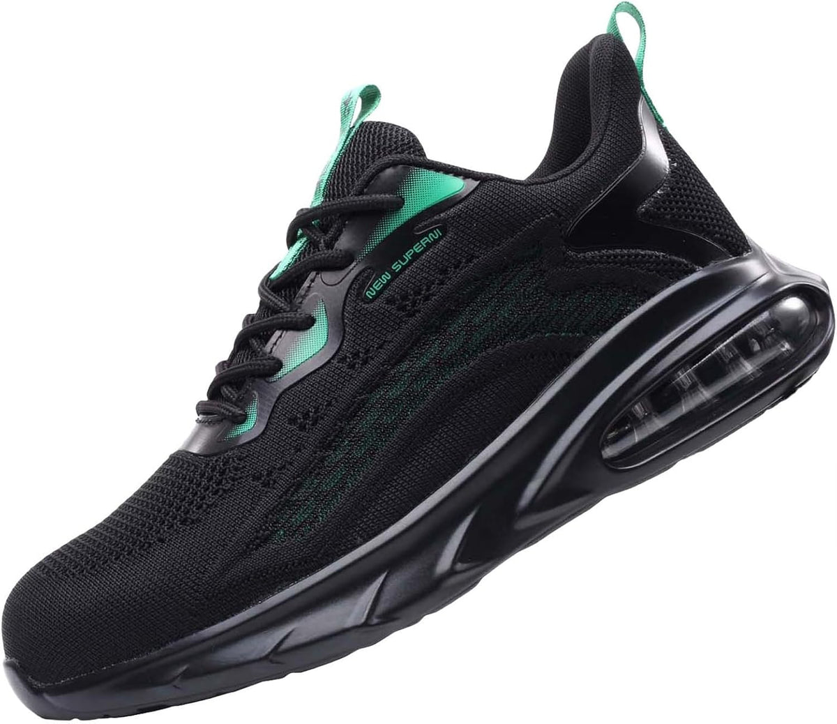 Steel Toe Shoes for Men with Air Cushion Safety Work Shoes Lightweight Breathable Industrial Construction Sneaker