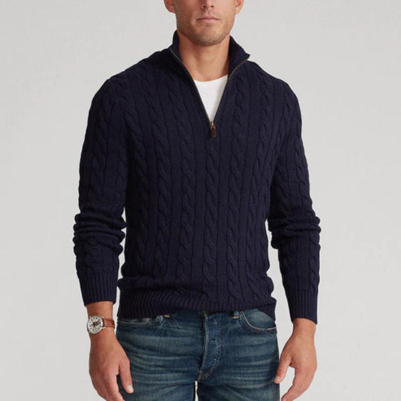Castello | Old Money Half Zip Sweater - Solorfit