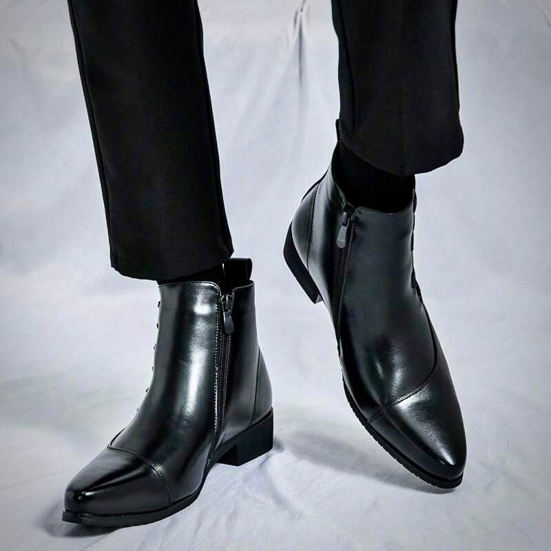 Samuel Thatcher Leather Dress Boots – Classic Men’s Formal Footwear - Solorfit