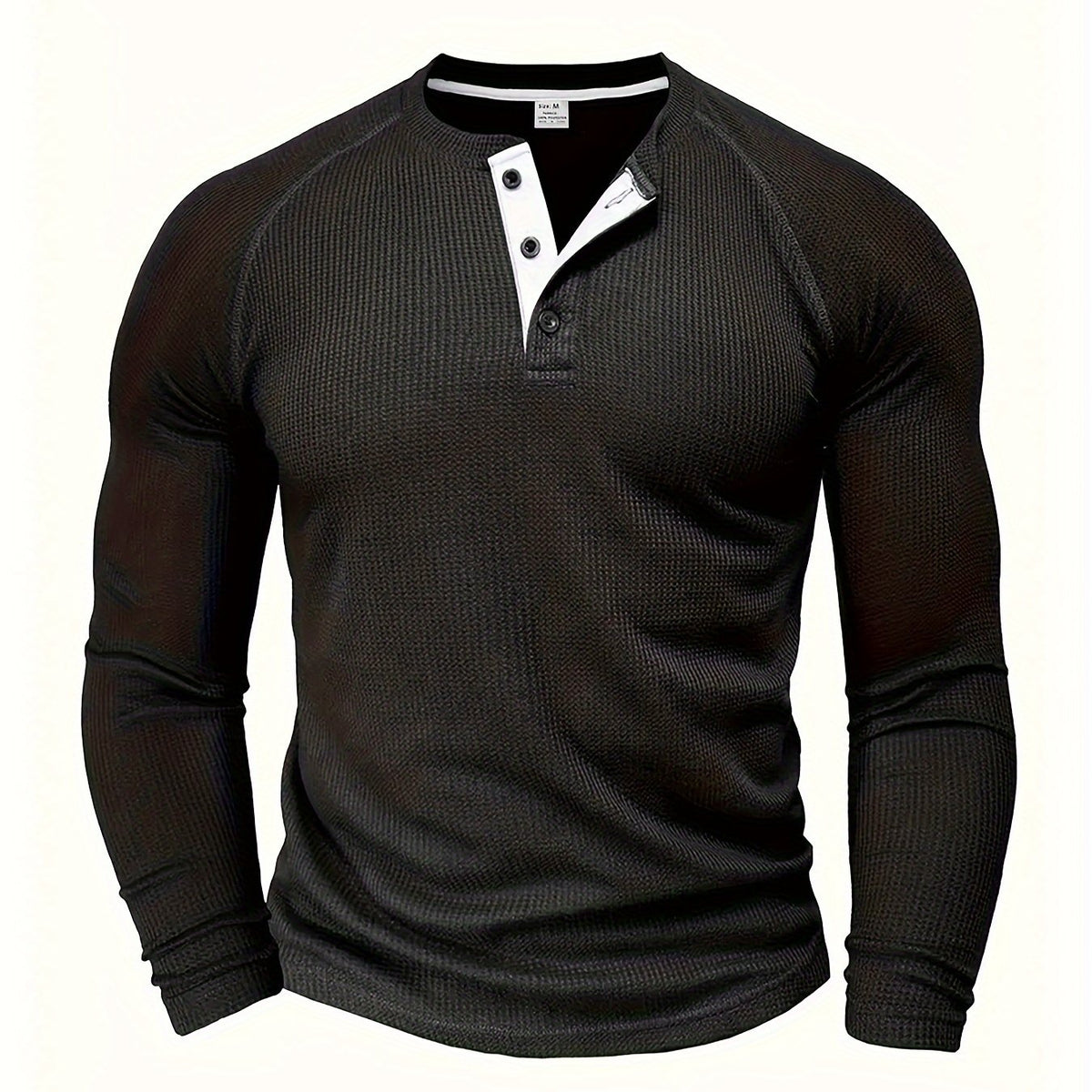 Men’s V Neck Shirt Long Sleeve Casual Everyday Wear Top
