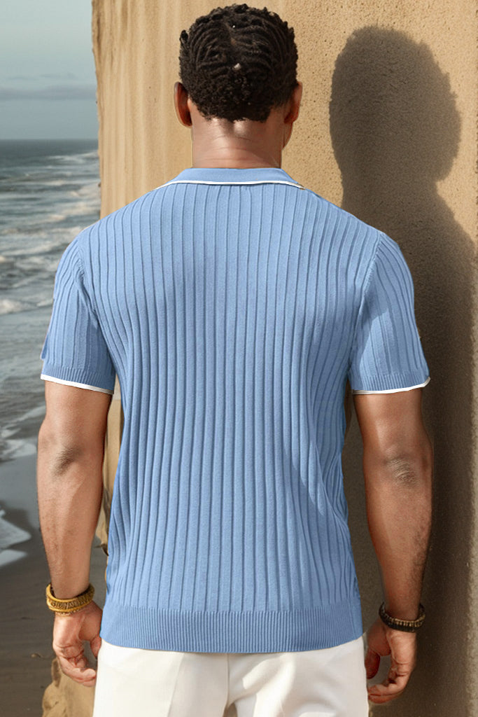 Aule Rib Knit Polo Shirt - Solorfit