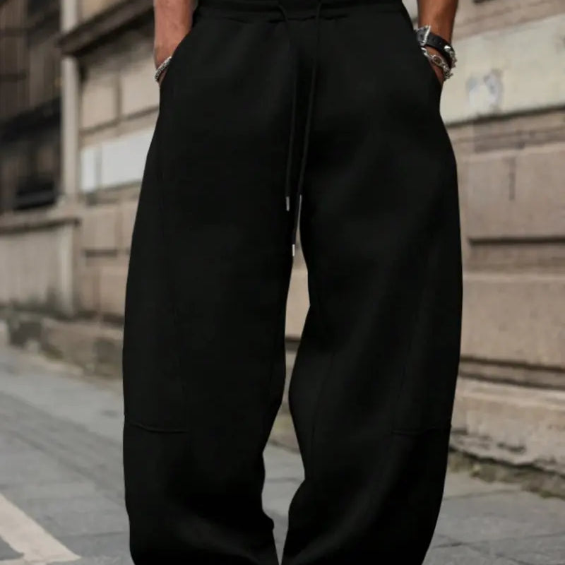Men's Loose Fit Joggers with Drawstring Waist for Everyday Wear