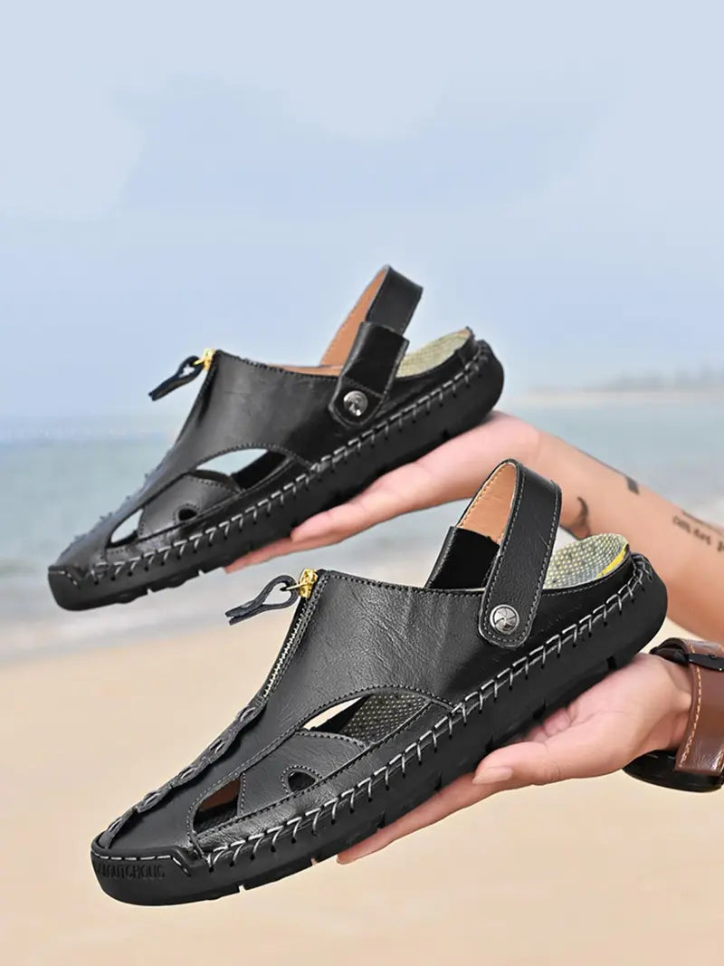 Men’s Casual Sandals Closed Toe Slip On Comfort Summer Shoes