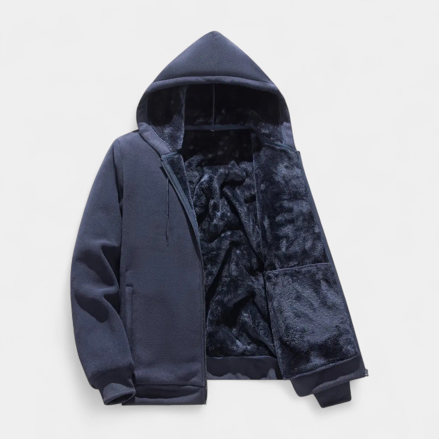 Solorfit | Sherpa Fleece Zip Hoodie for Men