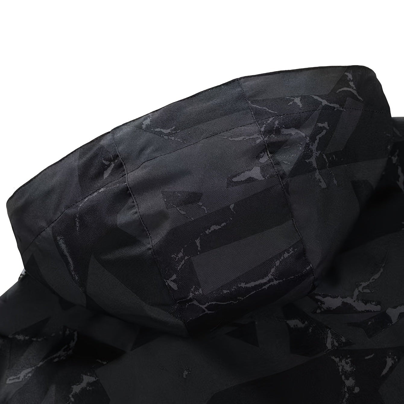Men's Autumn Windproof Camouflage Hooded Jacket with Breathable Lining