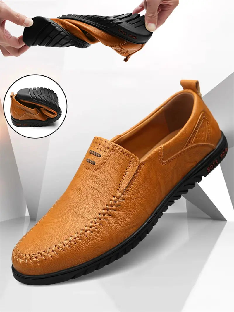 Men’s Slip On Casual Loafers Comfortable Everyday Work Shoes