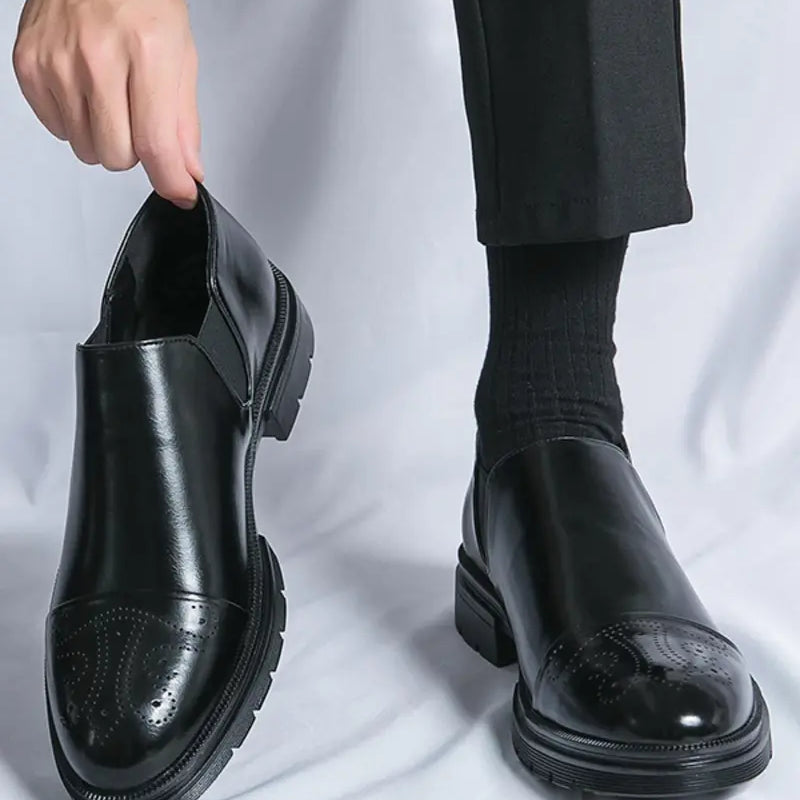 Men’s Slip On Dress Shoes Casual Formal Office Work Footwear