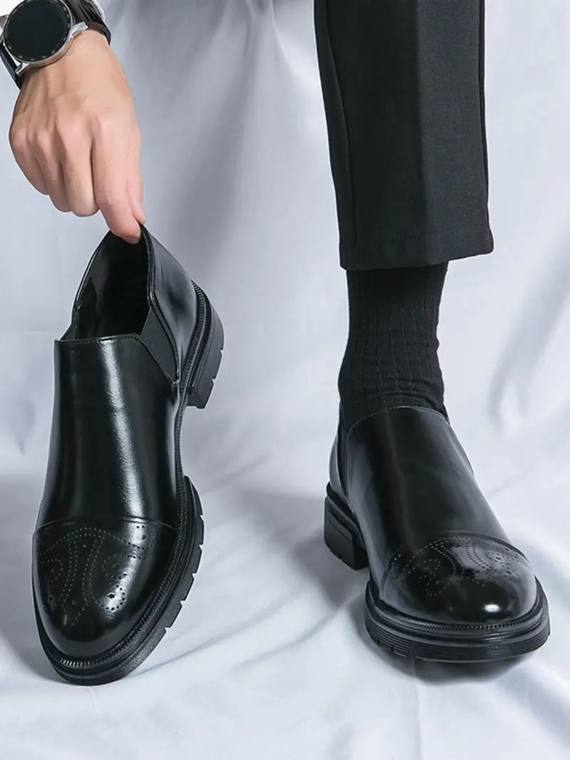 Men’s Slip On Dress Shoes Casual Formal Office Work Footwear