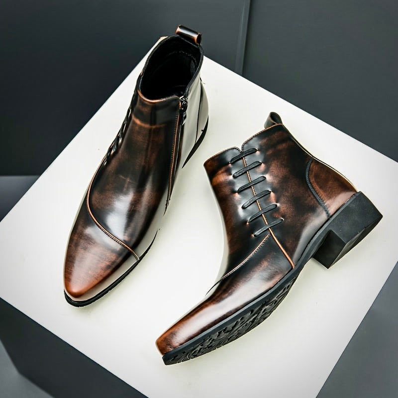 Samuel Thatcher Leather Dress Boots – Classic Men’s Formal Footwear - Solorfit