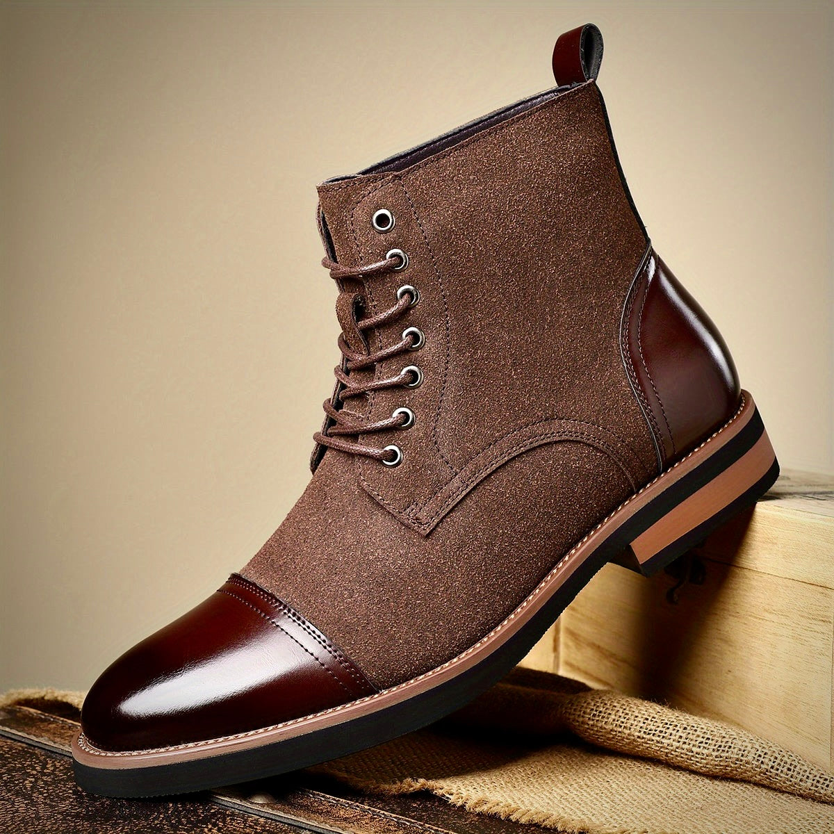 Oliver Ashford Oxford Leather Boots – Classic Men’s Dress Boots - Solorfit