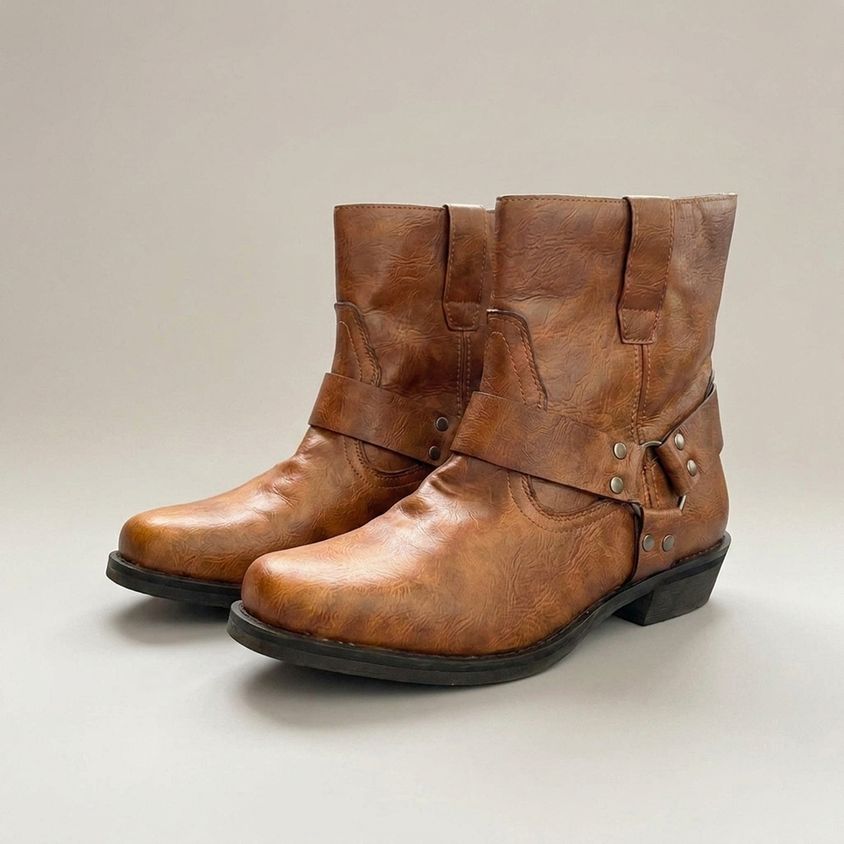 Men’s Ankle Boots Casual Buckle Detail Everyday Footwear