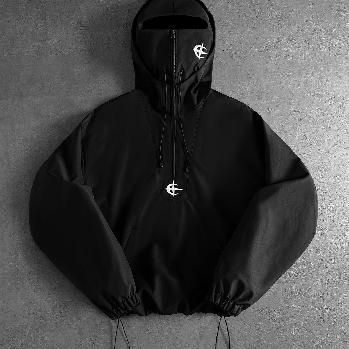 Men’s Hooded Windbreaker Jacket Casual Zip Up Outdoor Outerwear