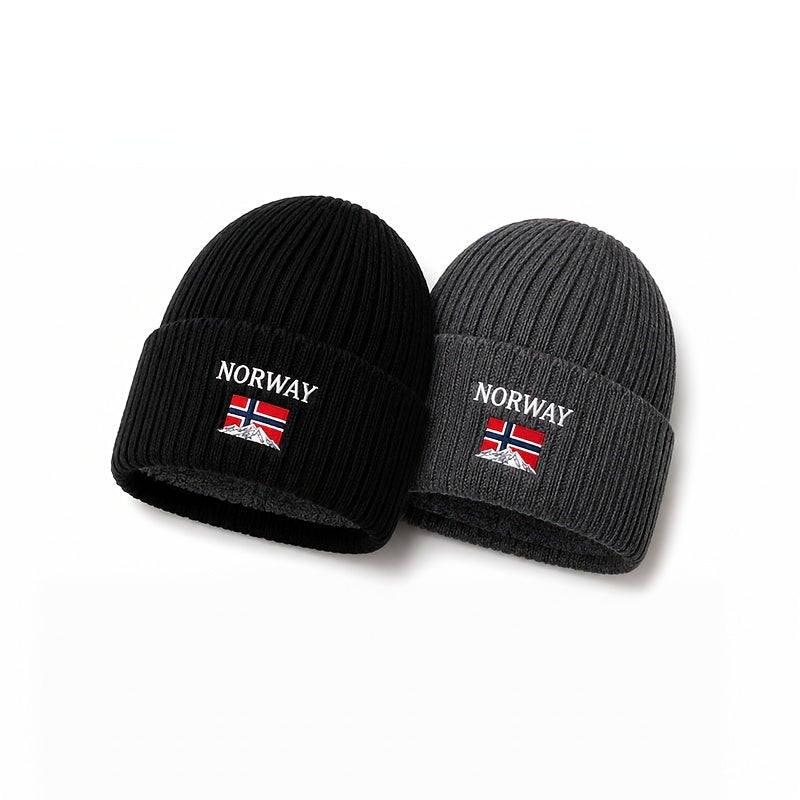 Unisex Winter Beanie Norway Hat Casual Outdoor Warm Cap